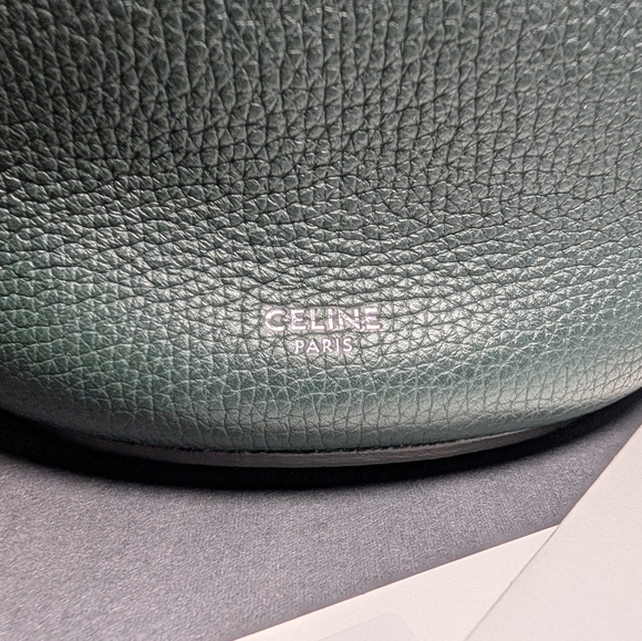 Celine Nano Bucket Bag - Amazone (Dark Teal), Silver - Picture 10 of 16